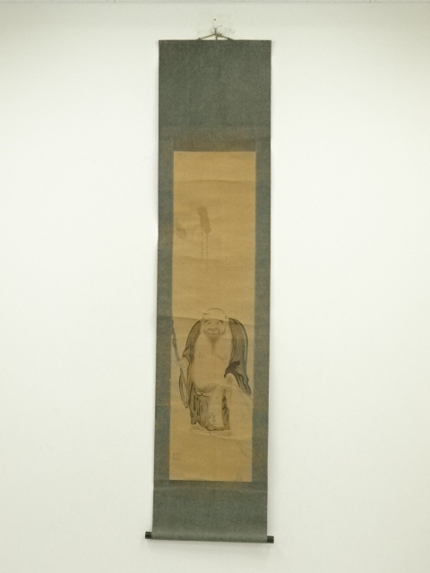 JAPANESE HANGING SCROLL / HAND PAINTED / HOTEI GOD 